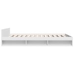 vidaXL Cadre de lit avec tiroirs sans matelas blanc 135x190 cm
