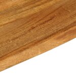 vidaXL Dessus de table à bord vivant 80x20x3 8 cm bois massif manguier