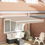 vidaXL Auvent Rétractable 300 x 250 cm Beige