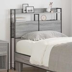 vidaXL Tête de lit avec étagère Sonoma gris 100 cm Bois d'ingénierie