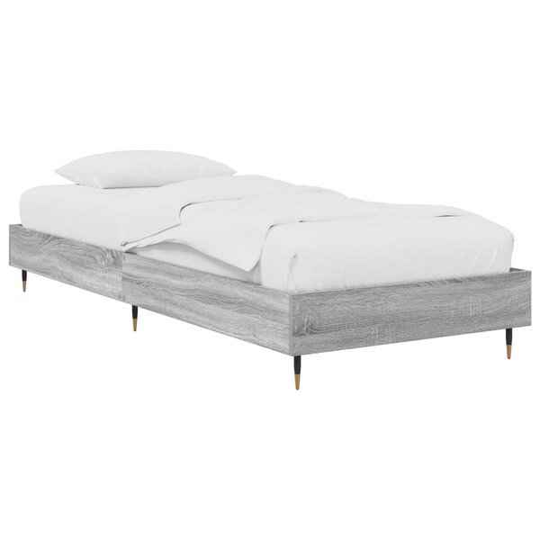 vidaXL Cadre de lit Sonoma gris 80 x 200 cm Bois d'ingénierie