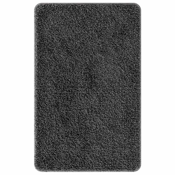 vidaXL Tapis de bain antidérapant Gris foncé 50 x 80 cm PP