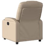 vidaXL Fauteuil inclinable Cappuccino Similicuir