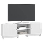 vidaXL Meuble TV Blanc Brillant 150 x 31 x 50 cm Bois d’ingénierie
