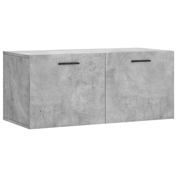 vidaXL Armoire murale gris béton 80x36 5x35 cm bois d'ingénierie