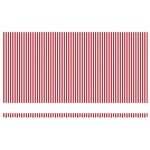 vidaXL Auvent Rétractable Rouge et blanc 600 ×350 cm tissu