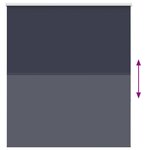 vidaXL Store enrouleur occultant largeur du tissu 126 6 cm polyester