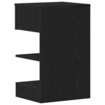 vidaXL Cabinet de chevet 2 Pièces Chêne noir 40 x 35 x 65 cm