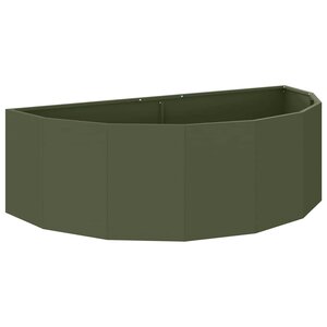 vidaXL Jardinière Vert olive 120 x 60 x 35 cm Acier