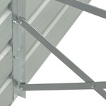 vidaXL Lit surélevé de jardin Acier galvanisé 129x129x77 cm Vert