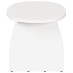 vidaXL Table basse Blanc 80 x 40 x 35 cm Pin massif