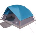 vidaXL Tente familiale à dôme 6 personnes bleu imperméable