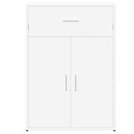 vidaXL Buffet blanc 60x30x84 cm bois d'ingénierie