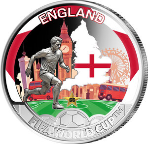Monnaie ENGLAND FIFA World Cup Champions Metal 50 Cents Solomon Islands 2026