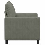 vidaXL Canapé Gris clair 126 x 81 x 87 5 cm Tissu
