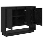 vidaXL Buffet Chêne noir 97 x 29 x 75 cm Bois d'ingénierie