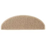 vidaXL Tapis d'escalier autocollants 30 Pièces 65x21x4 cm sable