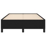 vidaXL Cadre de lit sans matelas noir 120x200 cm tissu