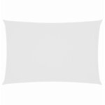 vidaXL Voile de parasol tissu oxford rectangulaire 2x4 5 m blanc