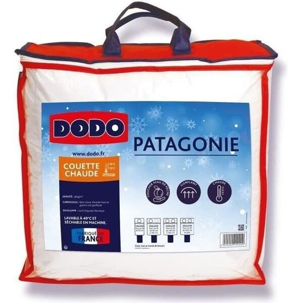Couette chaude Patagonie blanc - 200 x 200 cm