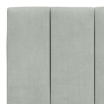 vidaXL Cadre de lit sans matelas gris clair 200x200 cm velours