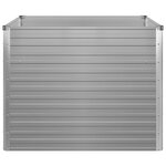 vidaXL Jardinière 100x100x77 cm Acier galvanisé Gris
