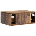 vidaXL Cabinet de chevet mural Bois ancien 49 x 34 5 x 20 cm