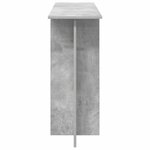 vidaXL Table console Gris béton 100 x 30 x 75 cm Bois d'ingénierie
