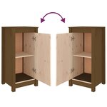 vidaXL Buffets 2 Pièces Marron miel 39x35x80 cm Bois massif de pin