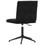 vidaXL Chaises à manger lot de 4 Noir Velours