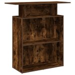 vidaXL Bureau de réception chêne fumé 100x40x104 cm bois d'ingénierie
