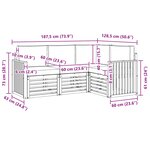 vidaXL Ensemble de canapés d'extérieur 4 pc Naturel et Beige Polyester