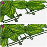 vidaXL Écran de balcon avec feuilles Vert et jaune 300 x 150 cm