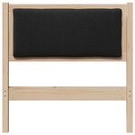 vidaXL Tête de lit Autre Marron 75 cm Bois massif en pin