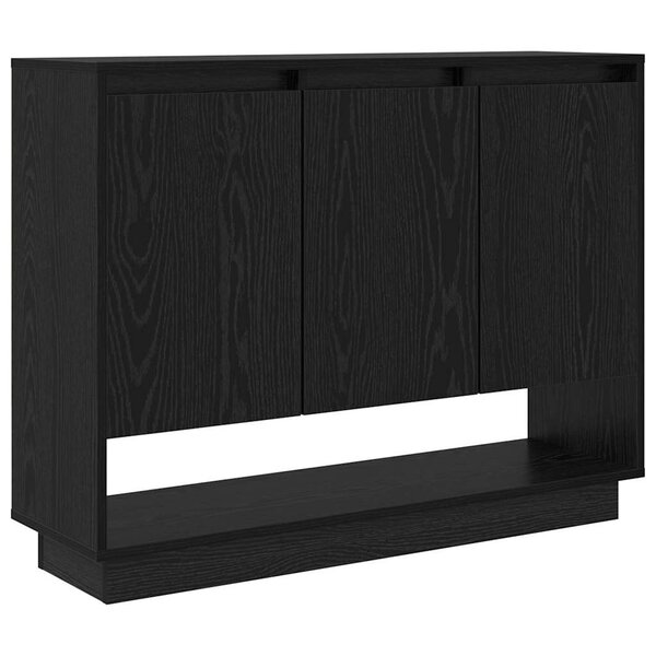 vidaXL Buffet Chêne noir 97 x 29 x 75 cm Bois d'ingénierie