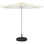 vidaXL Base de parasol de patio 60 x 60 cm Acier Noir