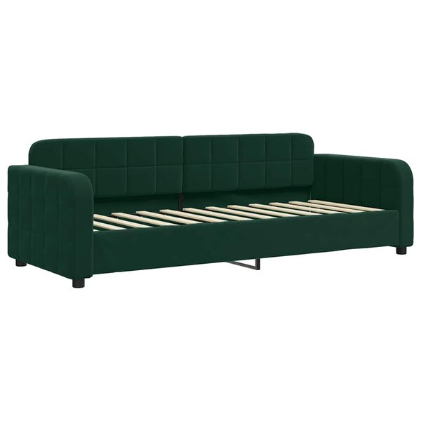 vidaXL Lit de repos sans matelas vert foncé 80x200 cm velours