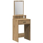 vidaXL Coiffeuse Chêne artisanal 50 x 41 x 140 cm Bois d'ingénierie