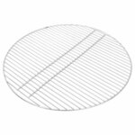 vidaXL Grille de barbecue Argent 60 x 60 cm Acier inoxydable