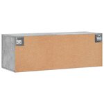 vidaXL Armoire murale gris béton 100x36 5x35 cm bois d'ingénierie