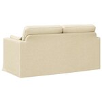vidaXL Canapé Crème 158 x 78 x 80 cm tissu