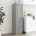 vidaXL Armoire apothicaire sonoma gris 40x41x144 5cm bois d'ingénierie