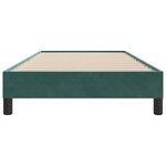 vidaXL Cadre de lit sans matelas vert foncé 100x220 cm velours