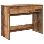 vidaXL Table de Toilette avec tiroir Bois ancien 100 x 45 x 76 cm