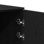 vidaXL Armoire de rangement noir 50x45x103 5 cm bois d'ingénierie