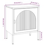 vidaXL Tables de chevet 2 Pièces noir 50x35x60 cm verre et acier