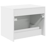 vidaXL Meuble de Salle de Bain Suspendu Blanc 62 5 x 44 5 x 50 cm