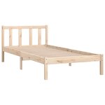 vidaXL Cadre de lit sans matelas bois massif 100x200 cm