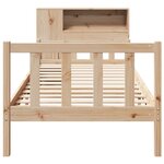 vidaXL Lit bibliothèque sans matelas 90x190 cm bois de pin massif