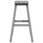 vidaXL Tabourets de bar 2 Pièces Gris clair HDPE